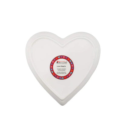 Maxwell & Williams piatto da contorno Love porcellana con cuori colorati e creature fantastiche design Donna Sharam