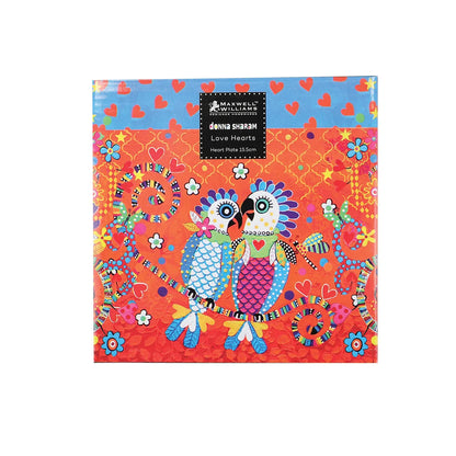 Maxwell & Williams piatto da contorno Love porcellana con cuori colorati e creature fantastiche design Donna Sharam