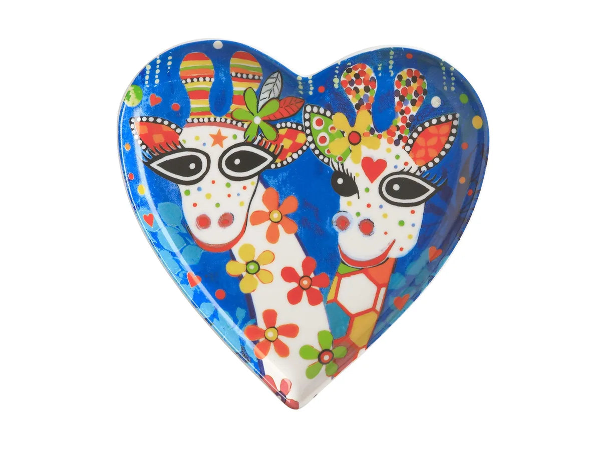 Maxwell & Williams piatto da contorno Love porcellana con cuori colorati e creature fantastiche design Donna Sharam