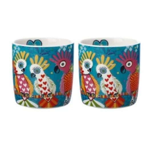 Maxwell & Williams Set 2 Tazze Love Hearts Chatter in porcellana con decorazione cuori