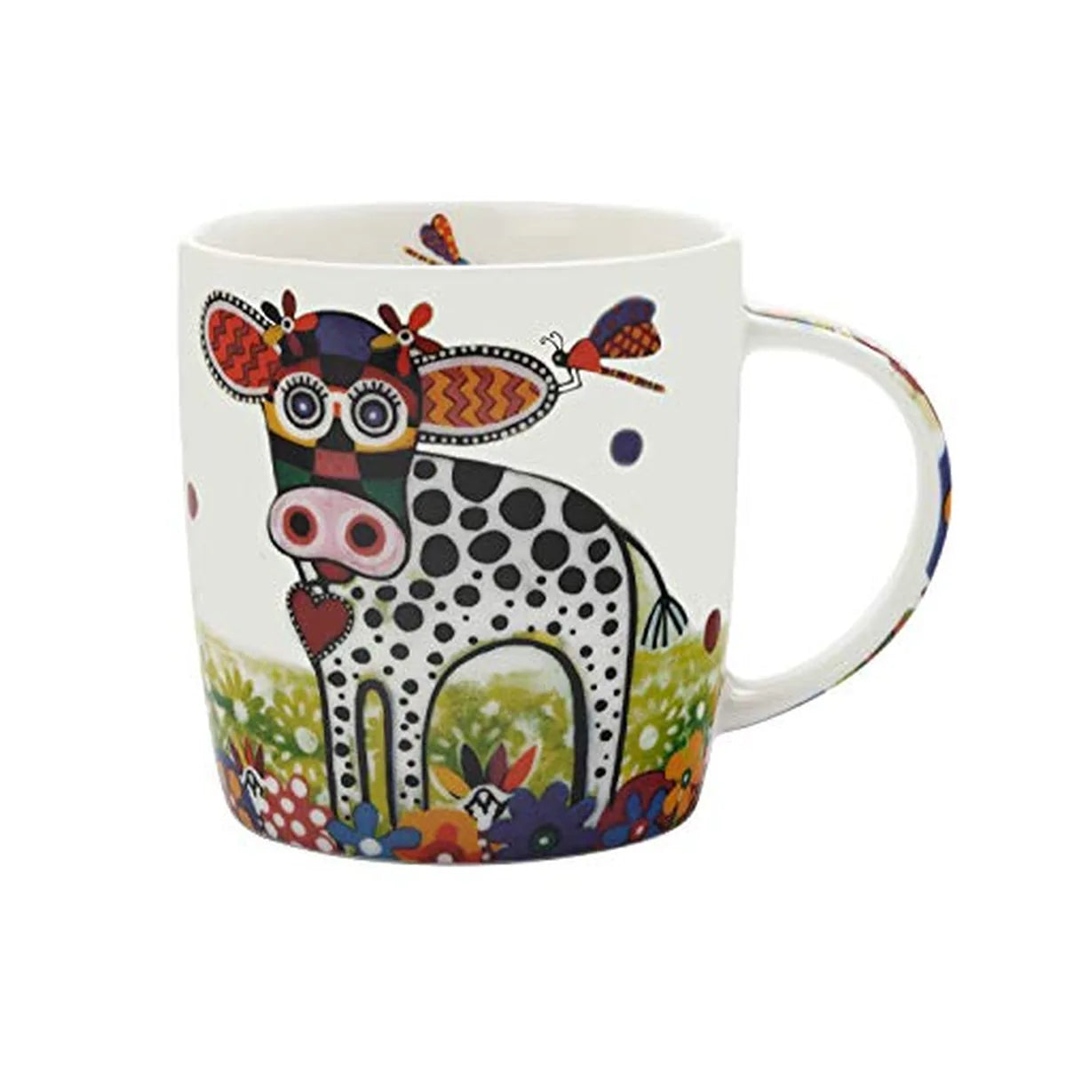 Maxwell & Williams tazza Betsy porcellana con disegno gufo Boobook colorato