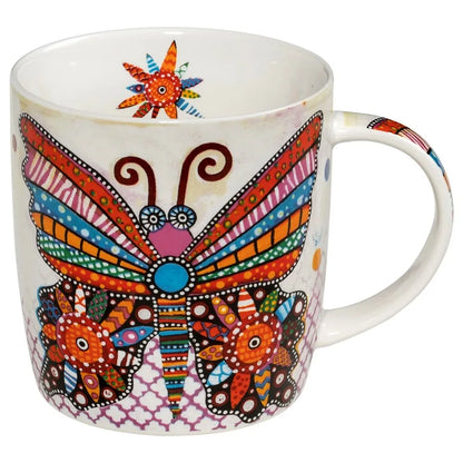 Maxwell & Williams tazza Betsy in porcellana con design Boobook colorato - Stilmobili