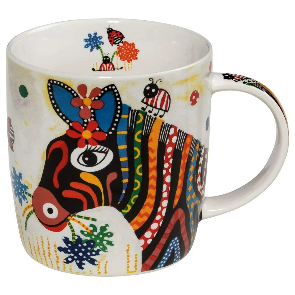 Maxwell & Williams tazza Betsy porcellana con gufo Boobook colorato