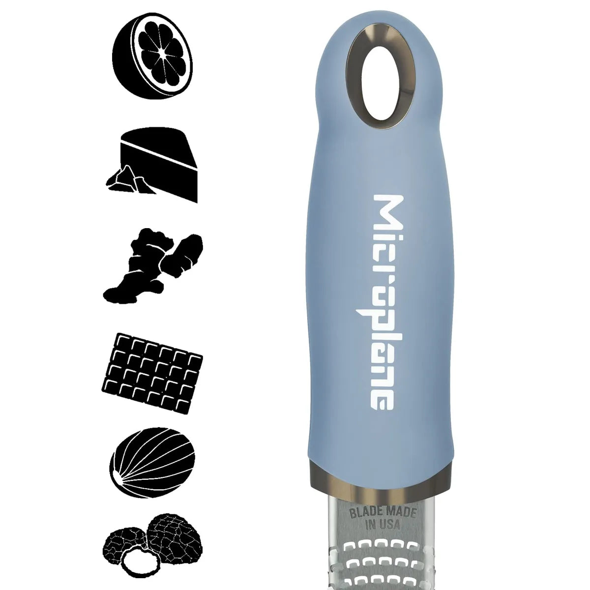 Microplane Zester grattugia acciaio inossidabile con manico ergonomico e cover protettiva