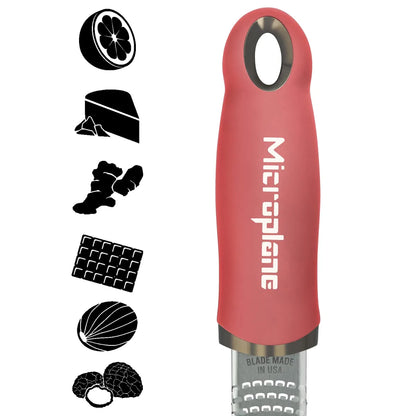 Microplane Zester grattugia acciaio inossidabile con manico ergonomico e cover protettiva