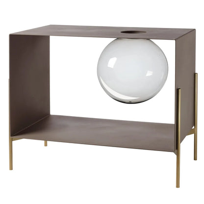 Arti & Mestieri Mobile Soggiorno Globe Grande ferro design moderno base oro e nera