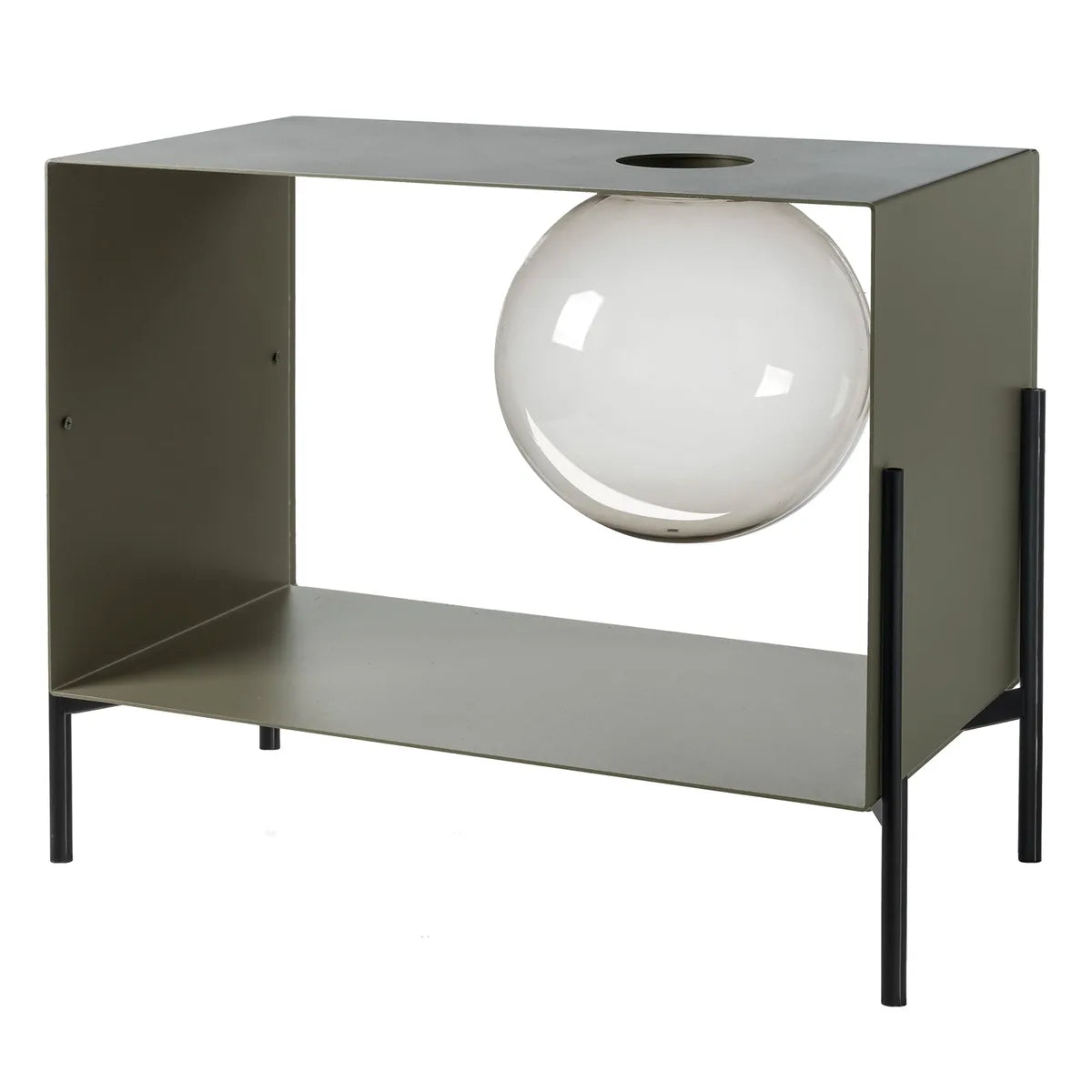 Arti & Mestieri Mobile Soggiorno Globe Grande ferro design moderno base oro e nera