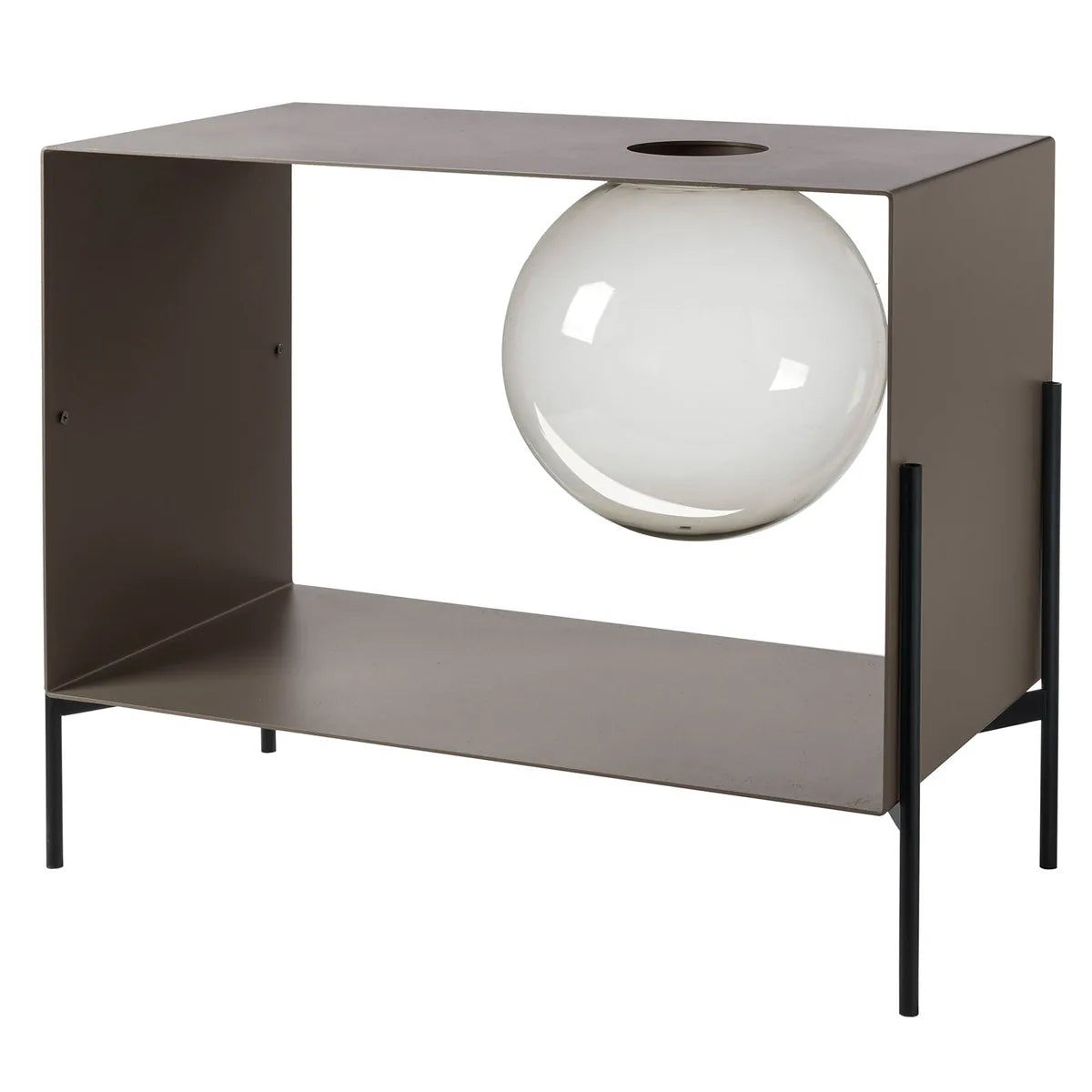 Arti & Mestieri Mobile Soggiorno Globe Grande ferro design moderno base oro e nera