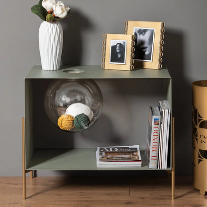 Arti & Mestieri Mobile Soggiorno Globe Grande ferro design moderno base oro e nera