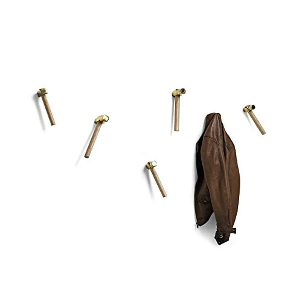 Mogg Bastaaa appendiabiti da terra frassino olivato ottone lucido kit 3 pezzi