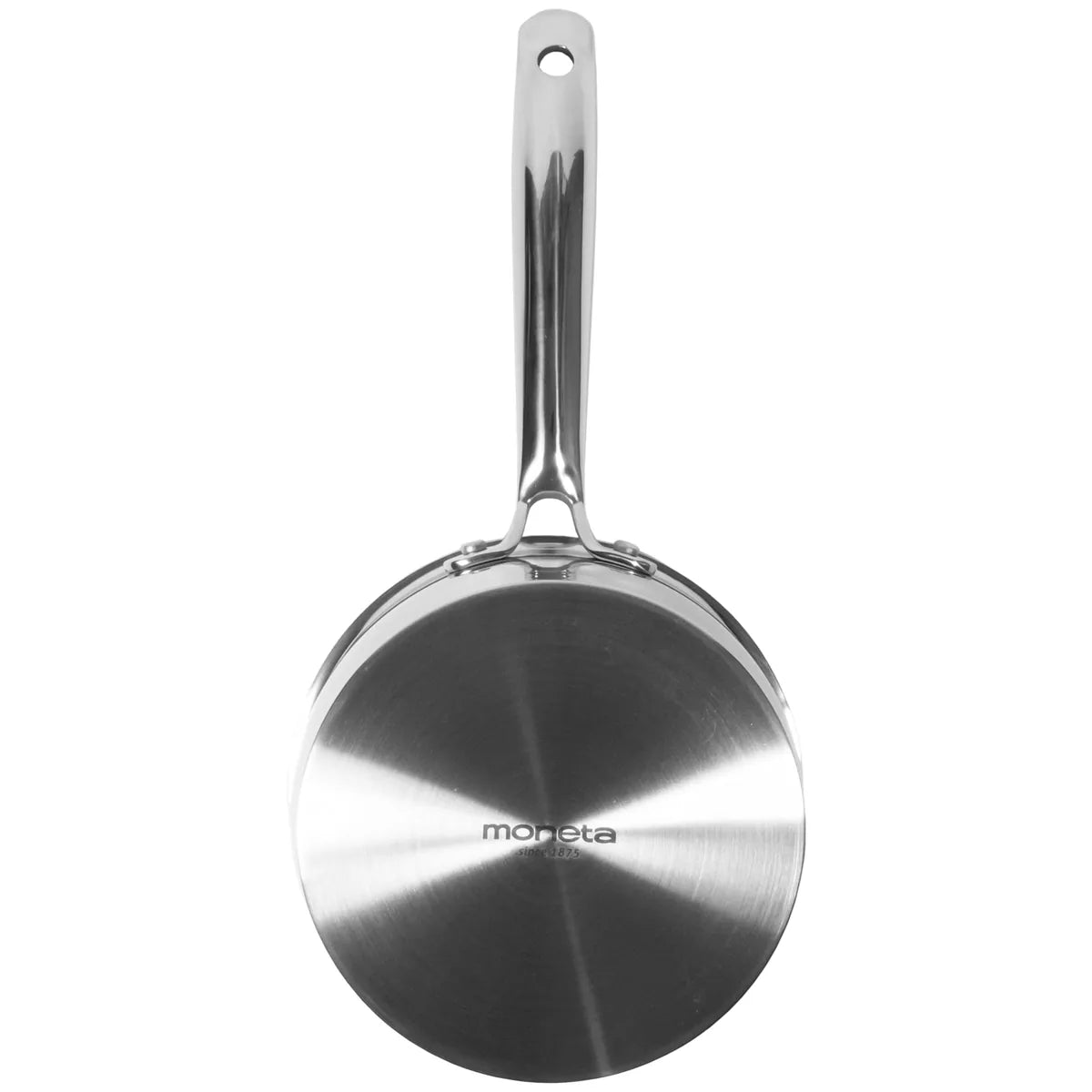 Moneta Accordo Inox casseruola 20cm acciaio inox spazzolato con manico design esclusivo