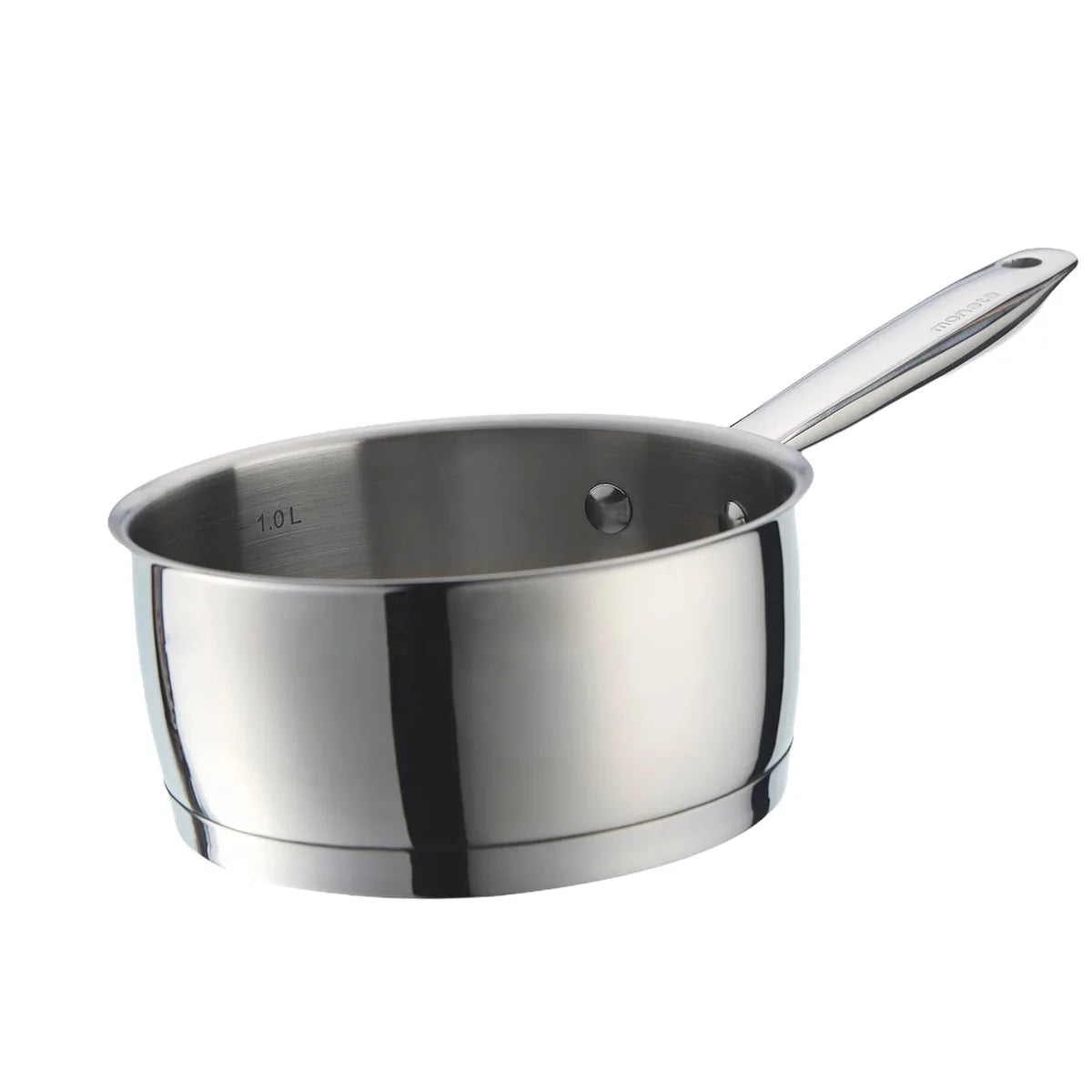 Moneta Accordo Inox casseruola 20cm acciaio inox spazzolato con manico design esclusivo
