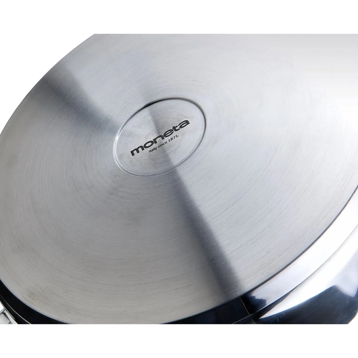 Moneta Accordo Inox casseruola 20cm acciaio inox spazzolato con manico design esclusivo