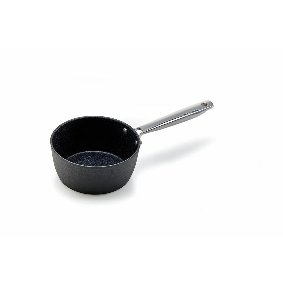 Moneta Armonia casseruola 16cm rivestimento antiaderente effetto pietra nero