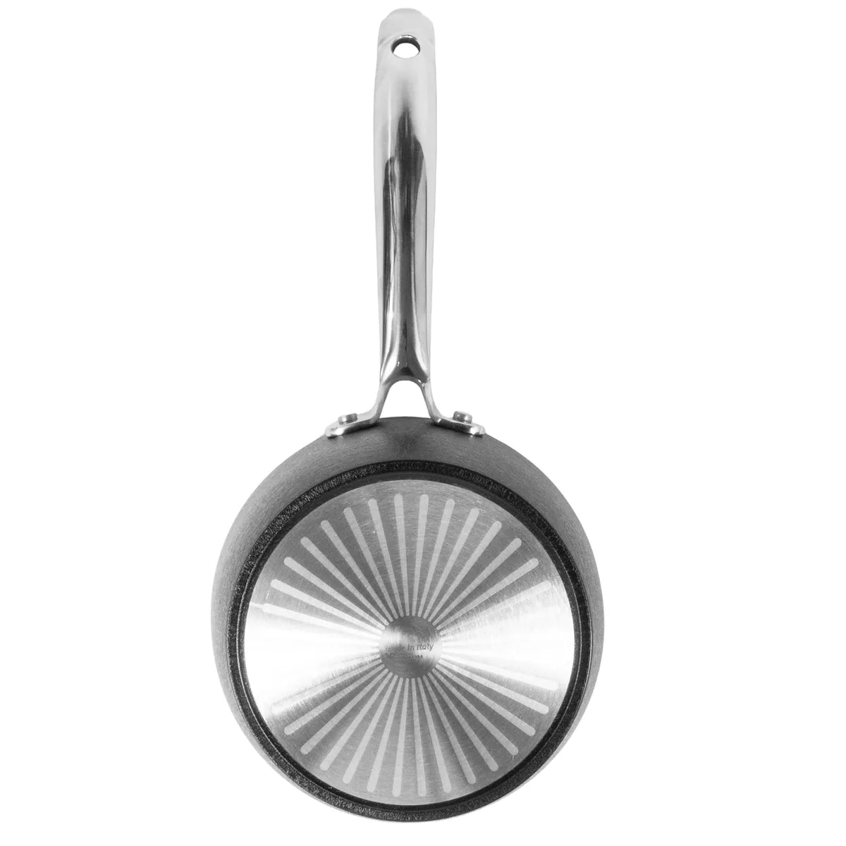 Moneta Armonia casseruola 16cm rivestimento antiaderente effetto pietra nero