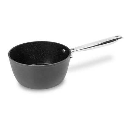 Moneta Armonia casseruola 16cm rivestimento antiaderente effetto pietra nero