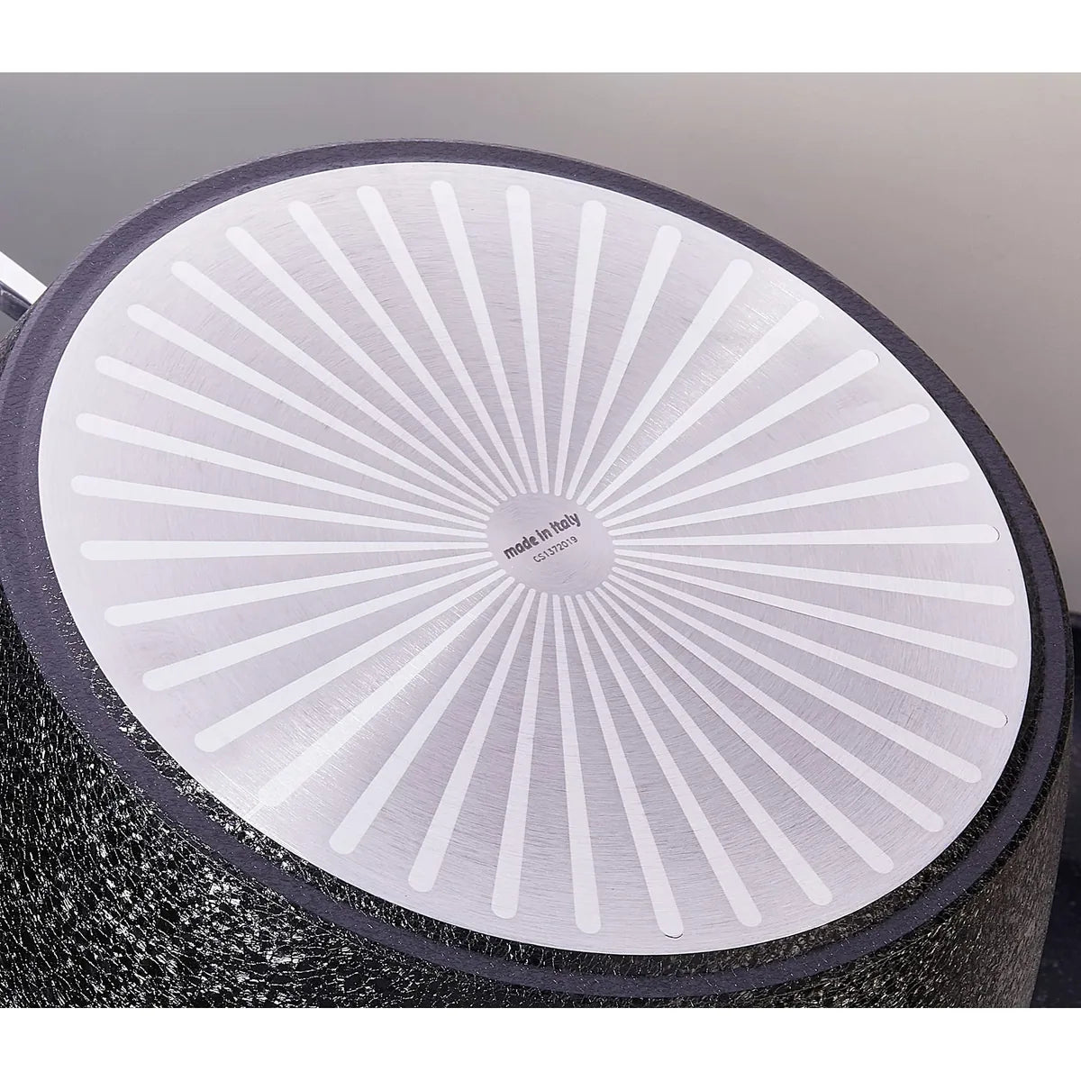 Moneta Bollilatte Accordo acciaio inox con finitura icecoating nero satinato
