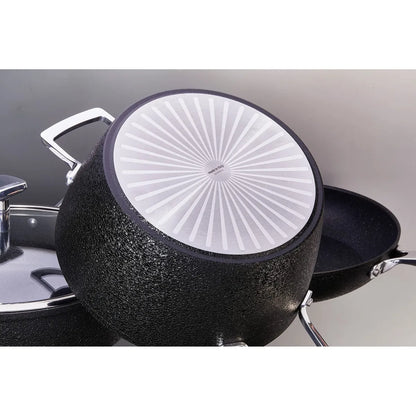 Moneta Bollilatte Accordo acciaio inox con finitura icecoating nero satinato