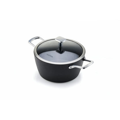 Moneta Bollilatte Accordo acciaio inox con finitura icecoating nero satinato