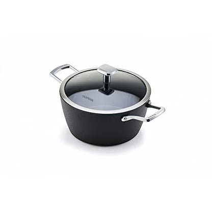Moneta Bollilatte Accordo acciaio inox con finitura icecoating nero satinato