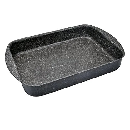 Moneta Lasagnera Etnea alluminio con rivestimento Hardoise effetto pietra 35x25 cm