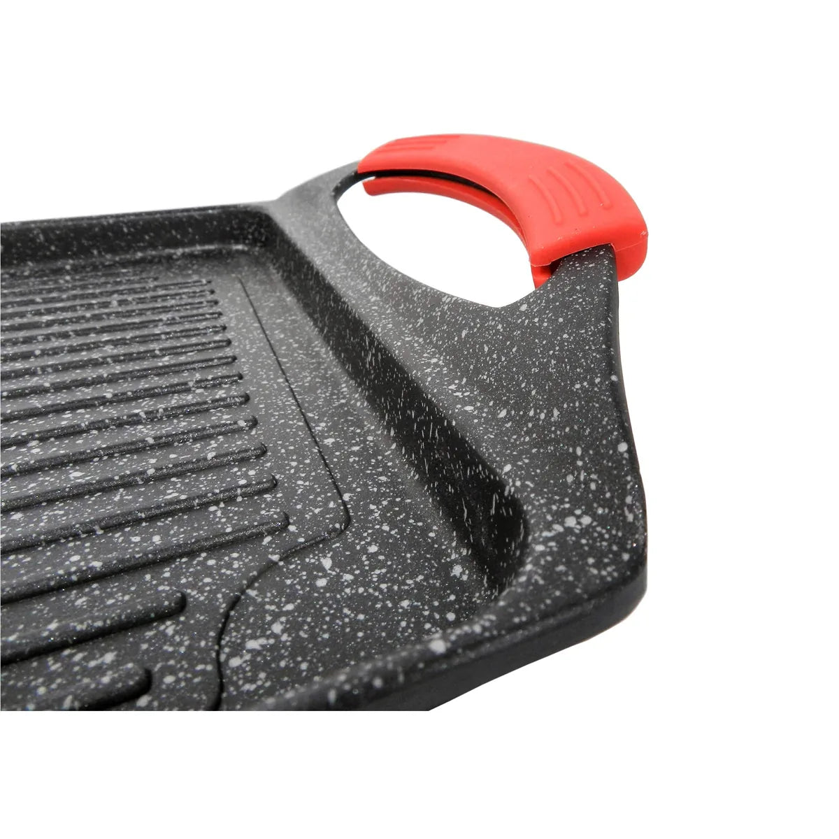 Moneta Griglia Rettangolare Pro Grill alluminio pressofuso 35x22 cm per induzione
