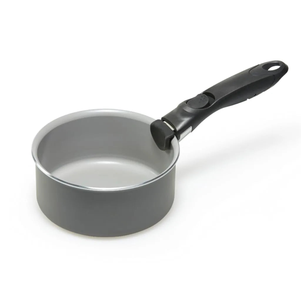 Moneta Casseruola Melodia 20cm alluminio riciclato rivestimento Finegres manico removibile