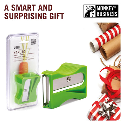 Monkey Business Pelaverdure Verde - Plastica e acciaio inossidabile