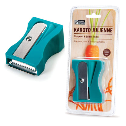 Monkey Business Lama Julienne Turchese - utensile da cucina per verdure a spirale