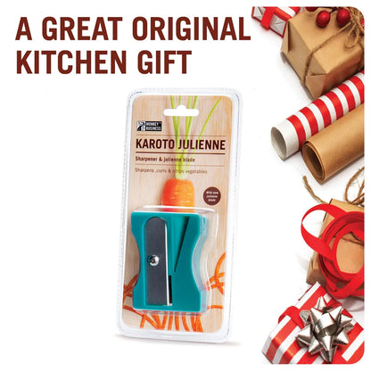 Monkey Business Lama Julienne Turchese - utensile da cucina per verdure a spirale