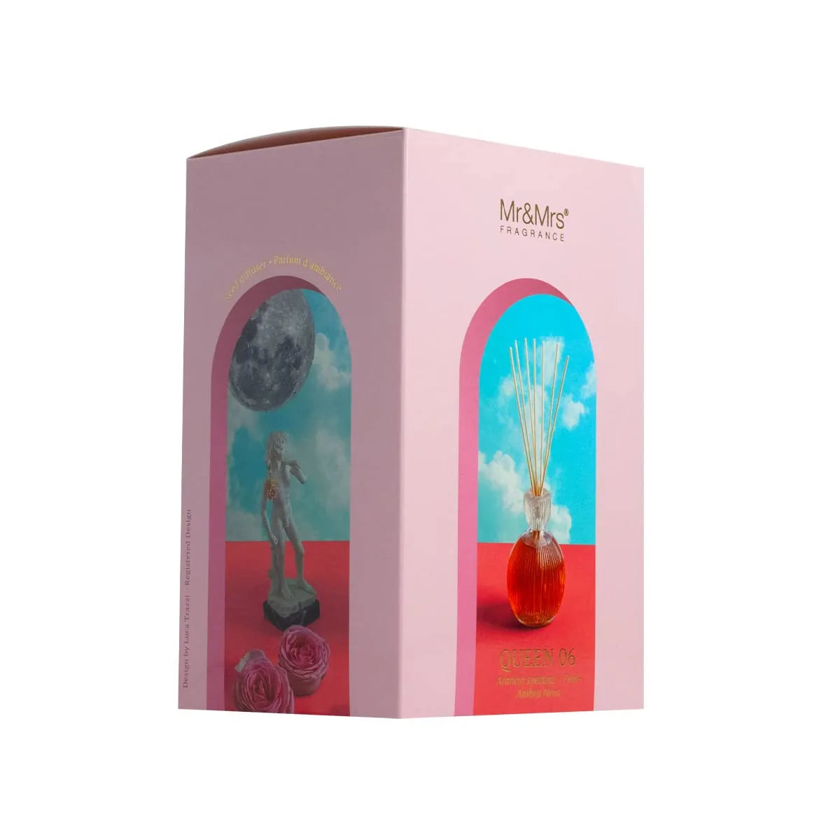 Mr&Mrs diffusore Queen 500ml con bastoncini, profumo d'ambiente sofisticato