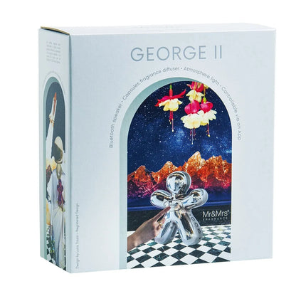 Mr&Mrs George II Speaker diffusore profumo Bluetooth luce 7 colori nero