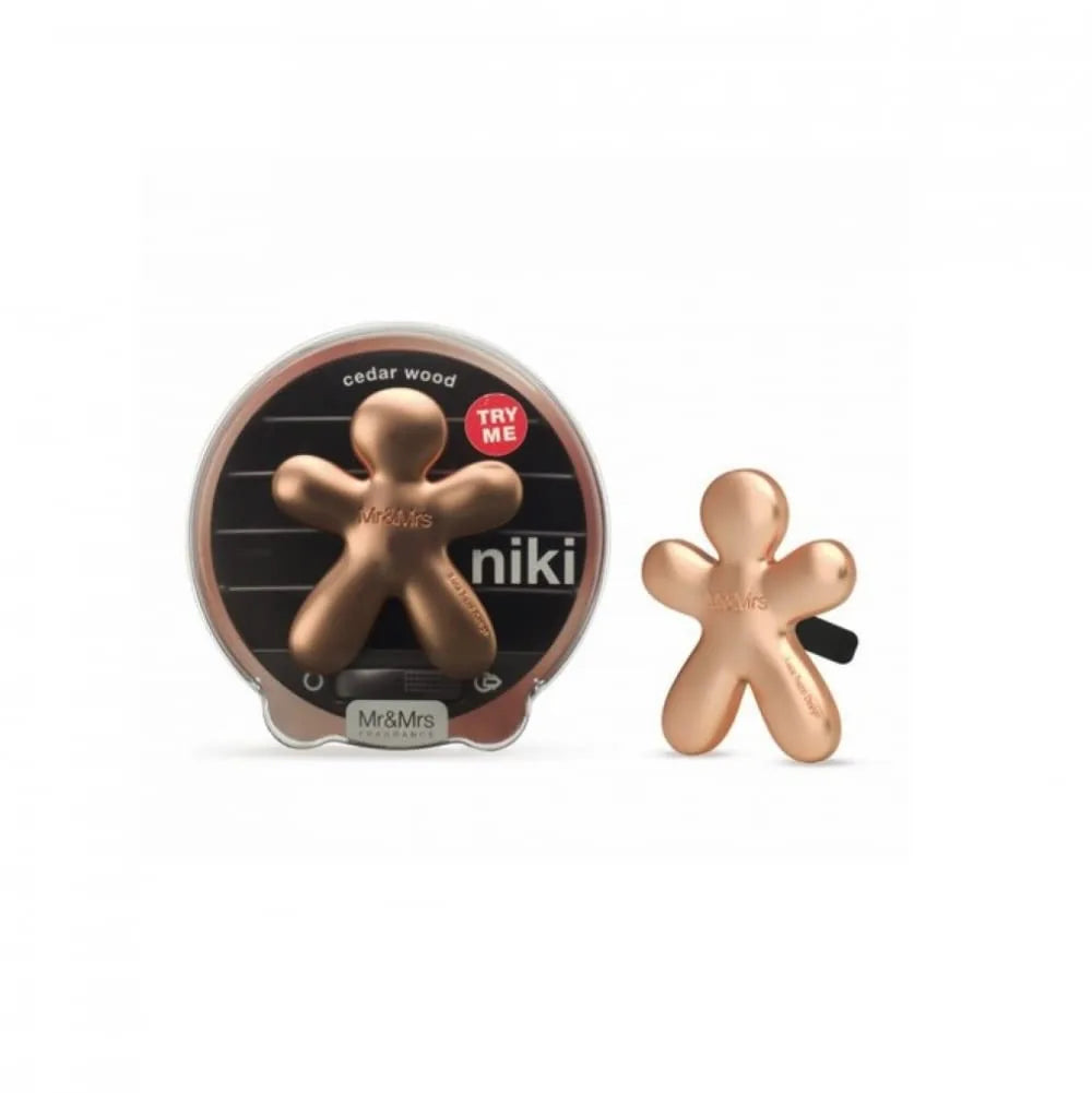 Mr&Mrs Diffusore Auto Niki Blu Cedar Wood - Design italiano per auto
