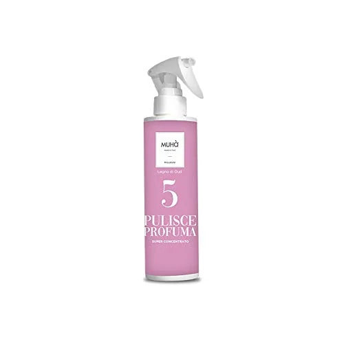 Muhà Deodorante Ambiente Spray Legno di Oud 200ml Rosa - fragranza premium
