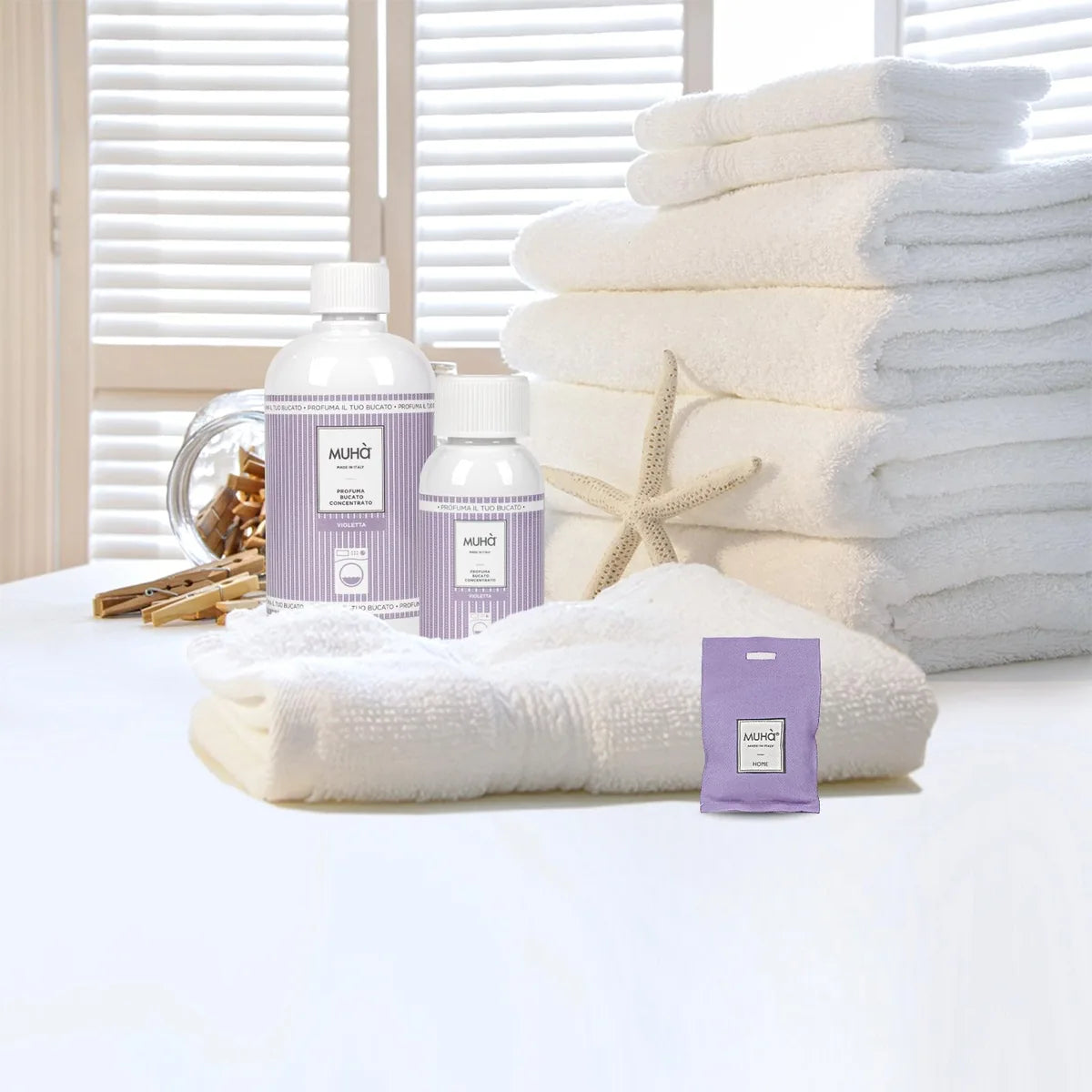Muhà Profuma Bucato Violetta 100ml in plastica viola - Profumatore per lavatrice