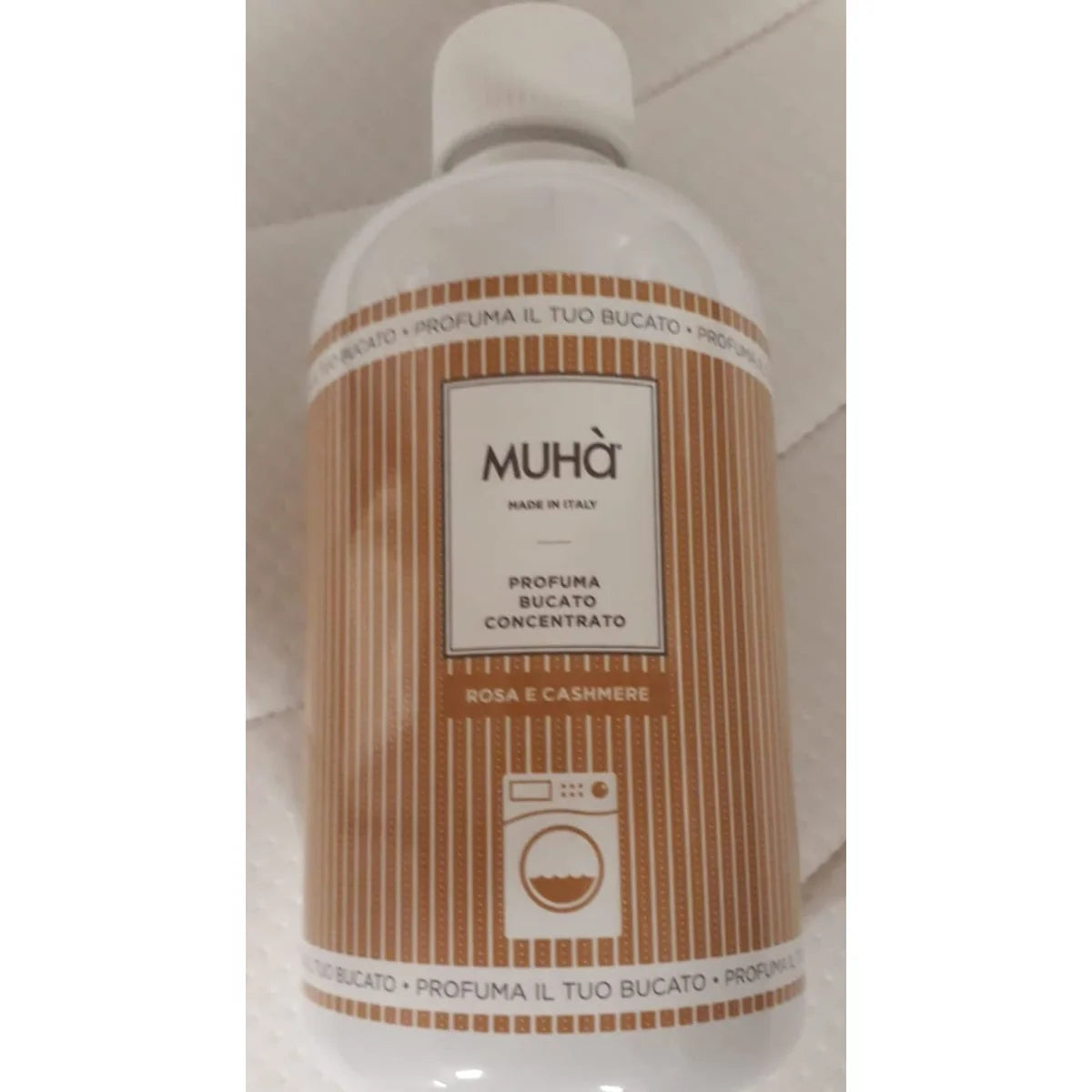 Muhà Profuma Bucato Lavatrice 400ml Rosa e Cashmere - essenza concentrata con note floreali