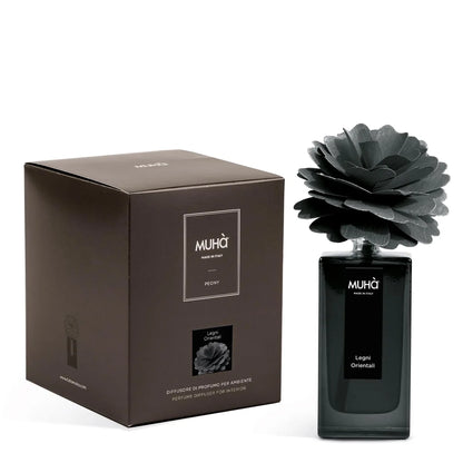 Muhà Art Diffuser diffusore profumo vetro peonia betulla naturale legni orientali