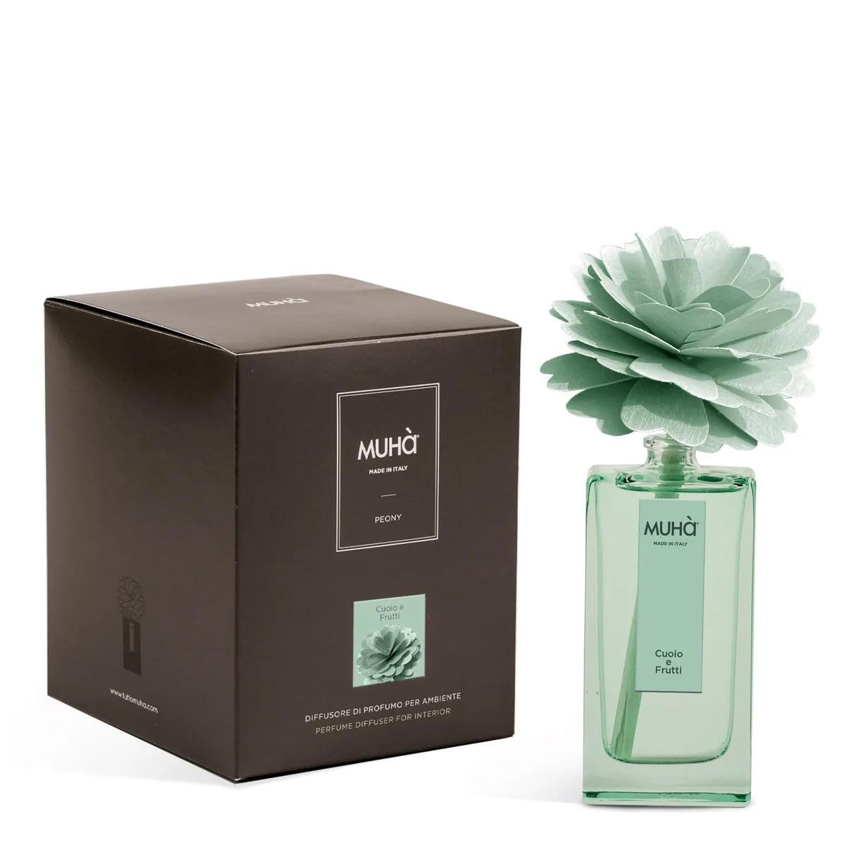 Muhà Art Diffuser diffusore profumo vetro peonia betulla naturale legni orientali