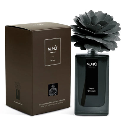 Muhà Art Diffuser diffusore profumo vetro peonia betulla naturale legni orientali