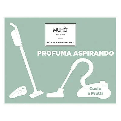 Muhà Set 5 Profuma Aspirapolvere Cuoio e Frutti con semi naturali profumati multicolore