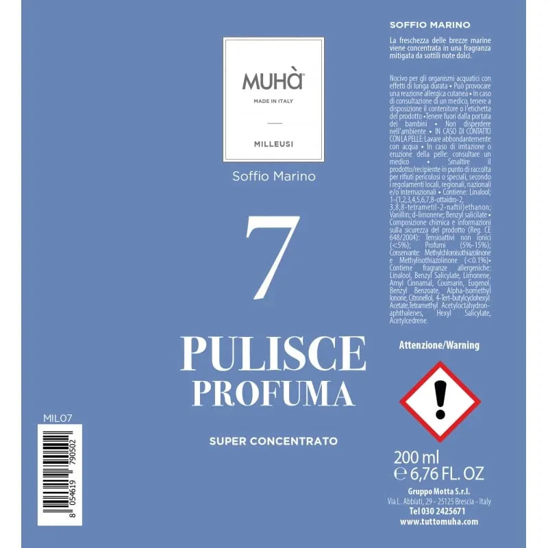 Muhà Deodorante Ambiente Spray Soffio Marino 200ml - fragranza marina