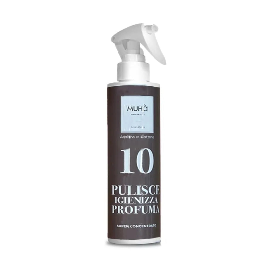 Muhà Deodorante Ambiente Spray 200ml Ambra e Cotone trasparente
