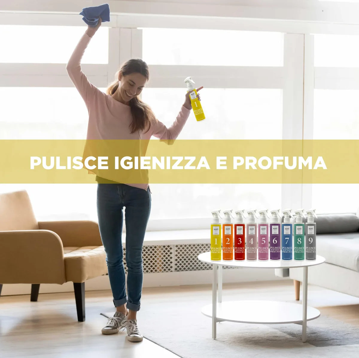 Muhà Deodorante Ambiente Spray con essenza di spezie orientali - profumatore per interni