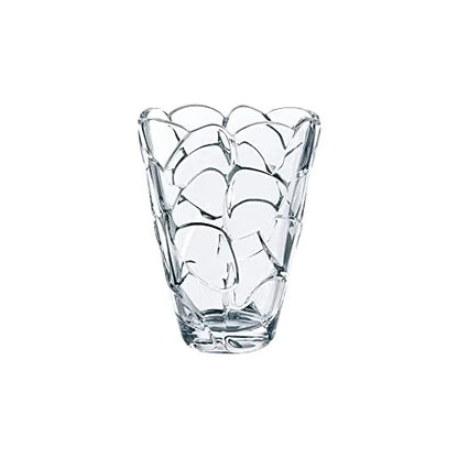 Nachtmann vaso ovale Petals in vetro rosa 22cm - design artigianale