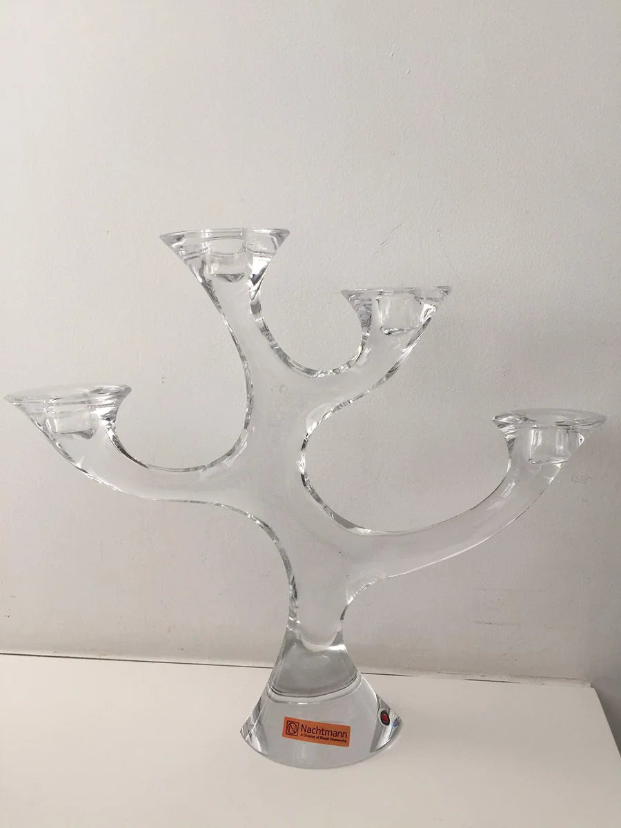 Nachtmann candeliere in cristallo colore chiaro - design tedesco
