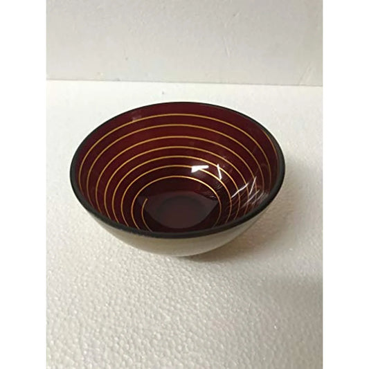 Nachtmann Coppetta cristallo rosso e oro - design tedesco di lusso