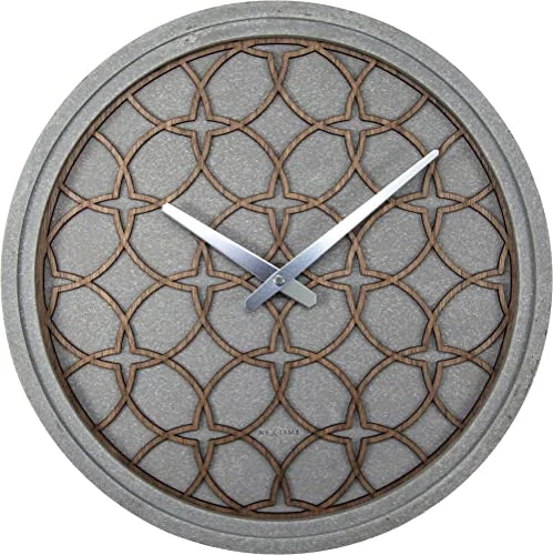 NeXtime Concrete Love orologio da parete 39cm resina grigia design moderno