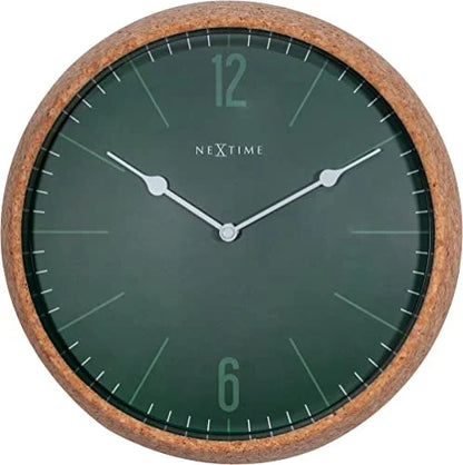 NeXtime Cork orologio da parete 30cm sughero grigio movimento silenzioso