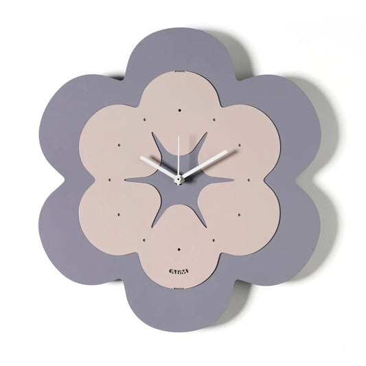 Arti & Mestieri orologio Florindo a forma di fiore in ferro, design minimal naturale