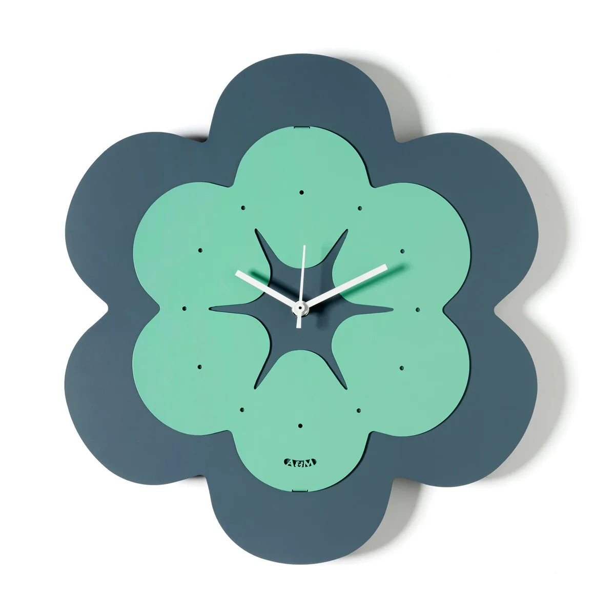 Arti & Mestieri orologio Florindo a forma di fiore in ferro, design minimal naturale
